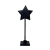 Gwiazda metalowa dekoracja stojąca Czarna 51cm
